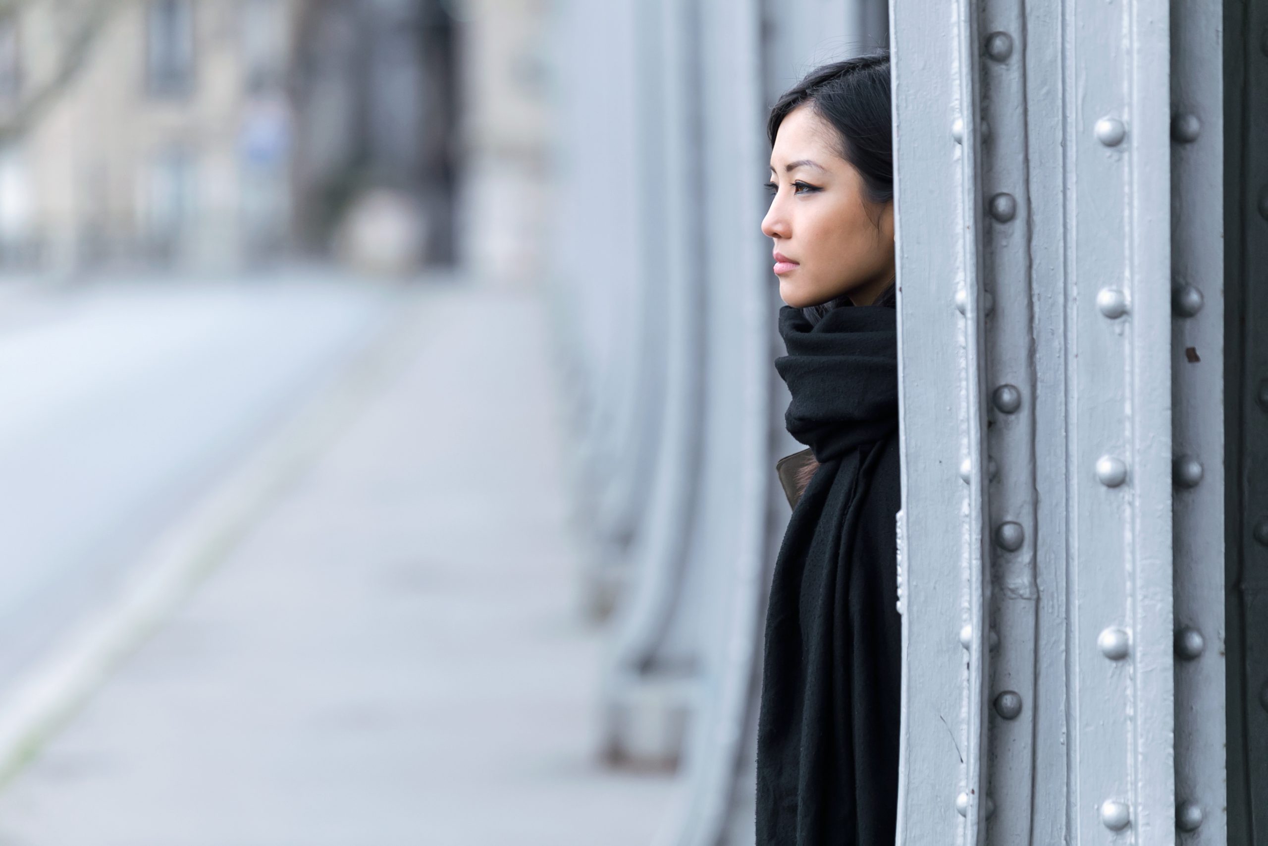 An attractive young woman suffering from quiet borderline personality symptoms